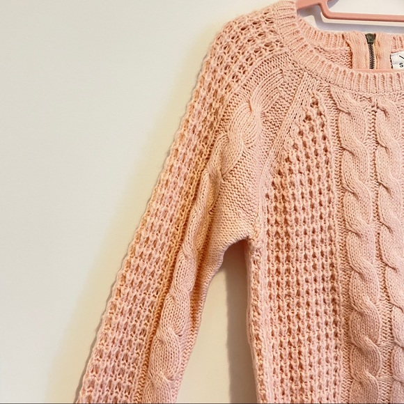 Like New: Bubblegum Pink Cable Knit Tunic Sweater - Picture 4 of 13